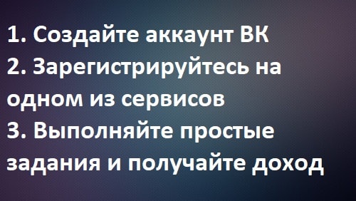 Заработок Вконтакте без вложений